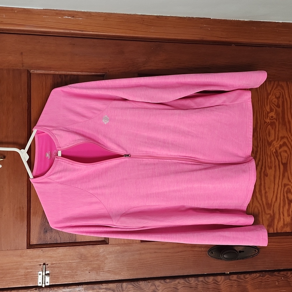 Women's MOFIZ Pink Full Zip Long Sleeve Jacket. Size 2XL.